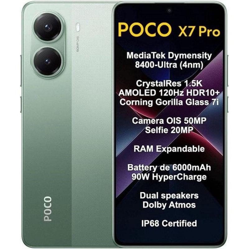 Smartphone Xiaomi Poco X7 Pro 5G 256GB 8GB RAM Dual SIM Tela 6.67